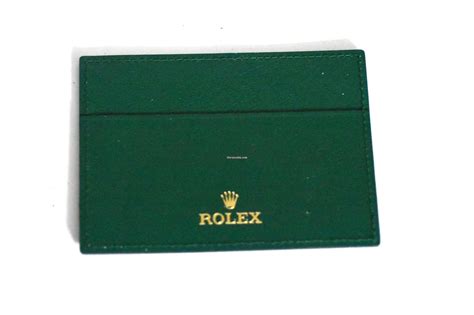 rolex etui kaufen|Rolex Kartenhalter Card Holder Green Grün Ledermappe.